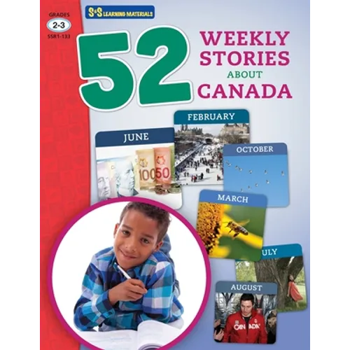 52 Weekly Nonfiction Stories About Canada Grades 2-3 - Paperback