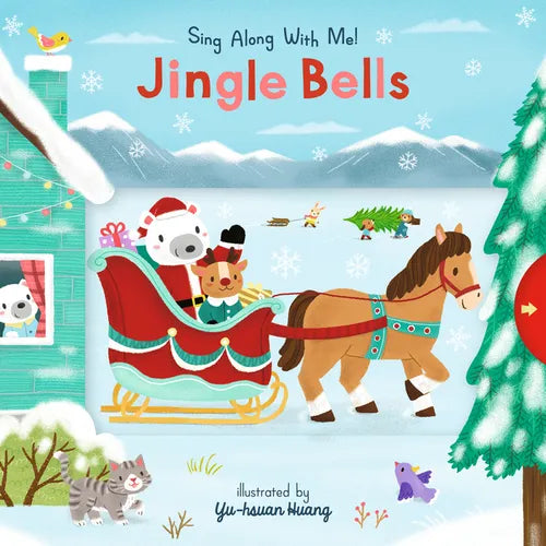 Jingle Bells: (A Christmas Carol Board Book with Interactive Sliders and Qr Code for Instrumental and Vocal Versions - For Babies and Toddlers) - Board Book