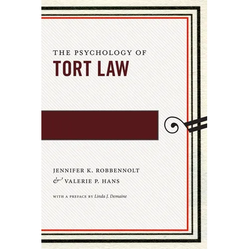 The Psychology of Tort Law - Paperback
