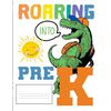 Roaring Into Pre K: Funny Back To School notebook, Gift For Girls and Boys,109 College Ruled Line Paper, Cute School Notebook, School Graduation Gift - Paperback