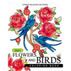 Easy Flowers and Birds Coloring book: hand drawn pictures and easy designs for grown ups - Paperback