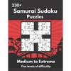Samurai Sudoku Puzzles: Medium to Extremely Hard Samurai Sudoku Puzzles - Paperback