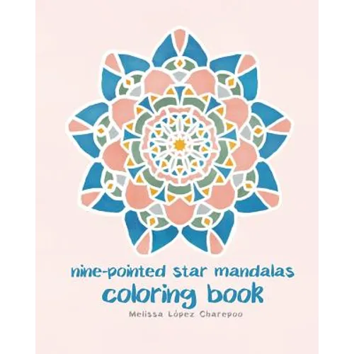 Nine-pointed Star Mandalas, Coloring Book - Paperback