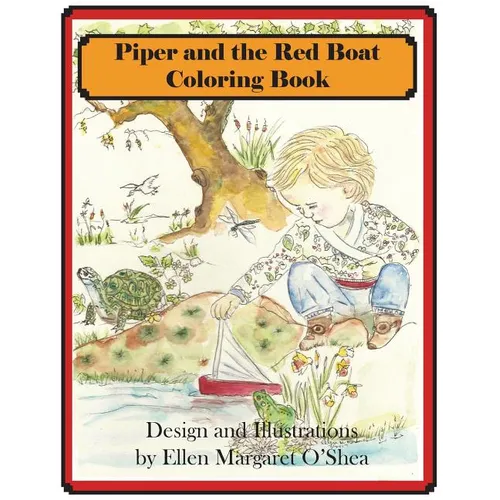Piper and the Red Boat Coloring book - Paperback