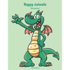 Happy Animals Coloring Book 1 - Paperback