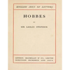 Hobbes (1904) by Leslie Stephen - Paperback