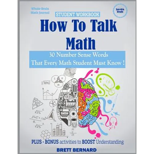 How to Talk Math: 30 NUMBER SENSE words that every math student MUST KNOW! - Paperback