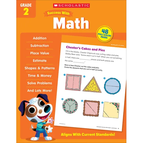 Scholastic Success with Math Grade 2 Workbook - Paperback