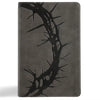 NASB Large Print Personal Size Reference Bible, Charcoal Leathertouch, Indexed - Imitation Leather