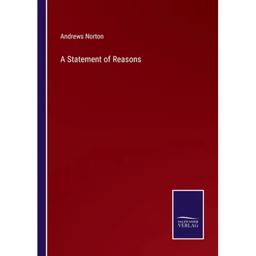A Statement of Reasons - Paperback