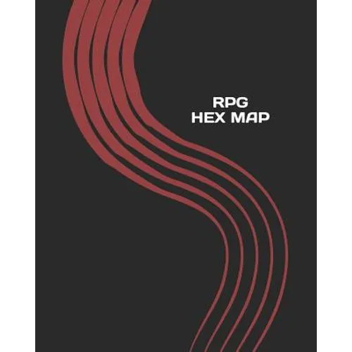 RPG Hex Map: Hexagon Battle Grid Game Mat Template Book with Honeycomb Graph Paper Pages - Paperback