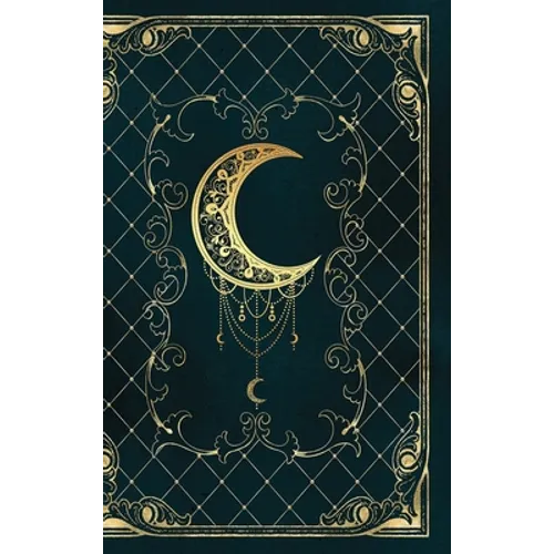 Magic moon grimoire: Lined Notebook - 120 pages - Vintage Book - Hardcover