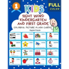 Sight Word Kindergarten and First Grade Colorful Picture Flash Cards English Finnish: Learning to read basic vocabulary card games. Improve reading co - Paperback