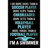 I do more Kicks thant a Soccer Player: Swimming Training Book - Keep Track of Your Trainings & Personal Records - 136 pages (6"x9") - Gift for Swimmer - Paperback