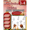 Multiplication and Division Math Workbook 3rd and 4th Grade: Multiplication and Division Word Problems Grade 3-4, Triple Digit Multiplication and Divi - Paperback