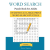 Word Search Puzzle Book For Adults: 100 Difficult Large-Print Word Search Puzzles to Exercise Your Brain With, Volume 1 Excelent Memory Exercises - Paperback
