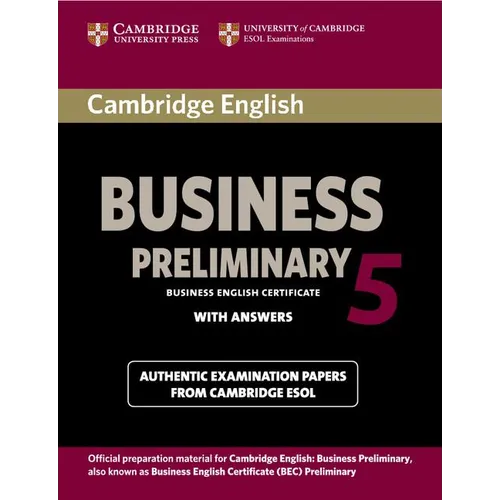 Cambridge English Business 5 Preliminary - Paperback