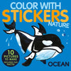Color with Stickers: Ocean: 10 Pictures to Make - Includes Fun Facts! - Paperback