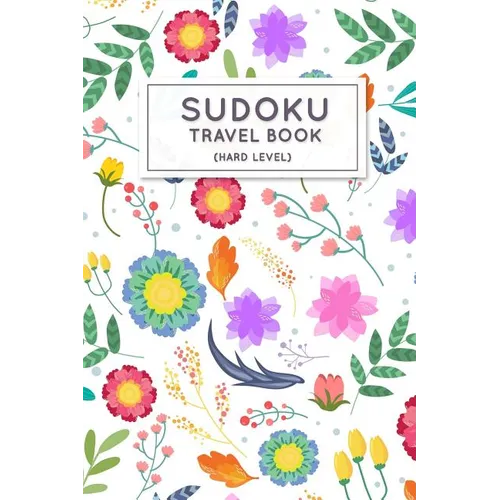 Sudoku Travel Book: Hard Sudoku Puzzles Book Pocket Sized For Travel - Paperback
