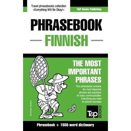 English-Finnish phrasebook and 1500-word dictionary - Paperback