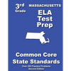 Massachusetts 3rd Grade ELA Test Prep: Common Core Learning Standards - Paperback