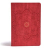 CSB Essential Teen Study Bible, Red Flower Cork Leathertouch - Imitation Leather