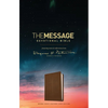 The Message Devotional Bible, Brown Cross: Featuring Notes & Reflections from Eugene H. Peterson - Imitation Leather
