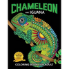 Chameleon and Iguana Coloring Book for Adults: Animals on Beautiful Black Pages for Stress Relieving Unique Design - Paperback