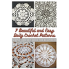 7 Beautiful and Easy Doily Crochet Patterns: Simple Crochet Doily for Beginners - Paperback