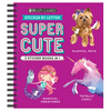 Brain Games - Sticker by Letter: Super Cute - 3 Sticker Books in 1 (30 Images to Sticker: Playful Pets, Totally Cool!, Magical Creatures) - Spiral