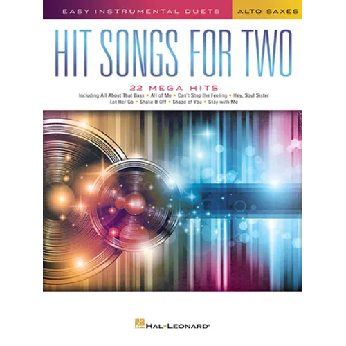 Hit Songs for Two Alto Saxophones: Easy Instrumental Duets - Paperback