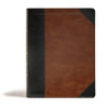 CSB Tony Evans Study Bible, Black/Brown Leathertouch, Indexed: Study Notes and Commentary, Articles, Videos, Easy-To-Read Font - Imitation Leather