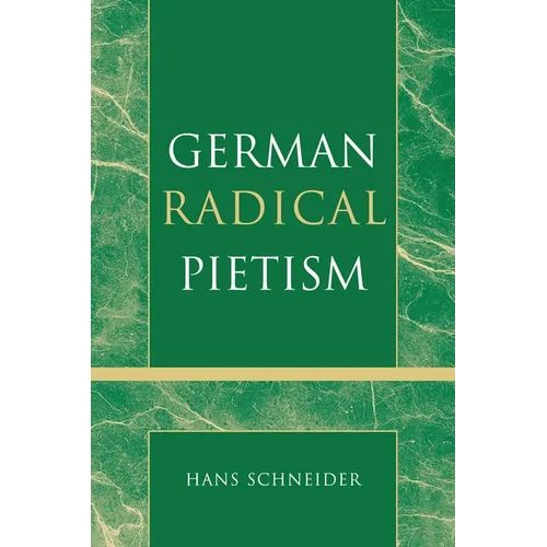 German Radical Pietism - Paperback