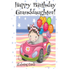 HAPPY BIRTHDAY GRANDDAUGHTER! (Coloring Card): Personalized Birthday Card for Girls, Inspirational Birthday Messages! - Paperback