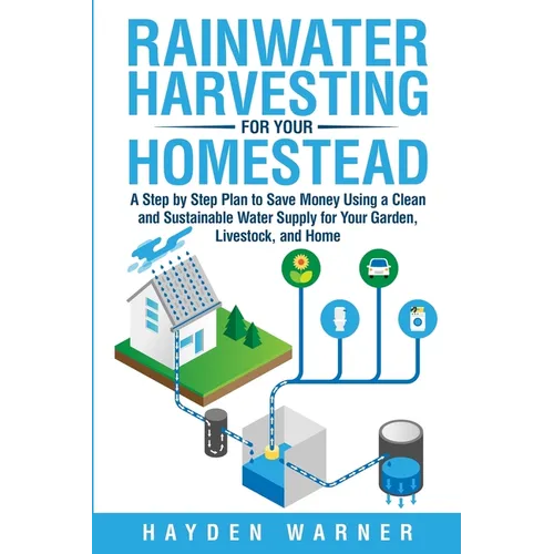 Rainwater Harvesting For Your Homestead: A Step by Step Plan to Save Money Using a Clean and Sustainable Water Supply for Your Garden, Livestock, and - Paperback