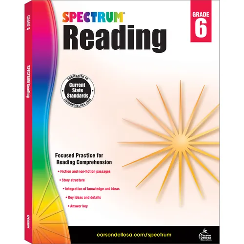 Spectrum Reading Workbook, Grade 6: Volume 25 - Paperback