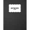Knitting Paper: Grid Rectangle Shape For Better Stitches Chart Pattern Design And Planning - 4:5 Ratio - Grey Woven (8.5" x 11" Size) - Paperback