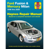 Ford Fusion 2006-20 & Mercury Milan 2006-11 - Paperback