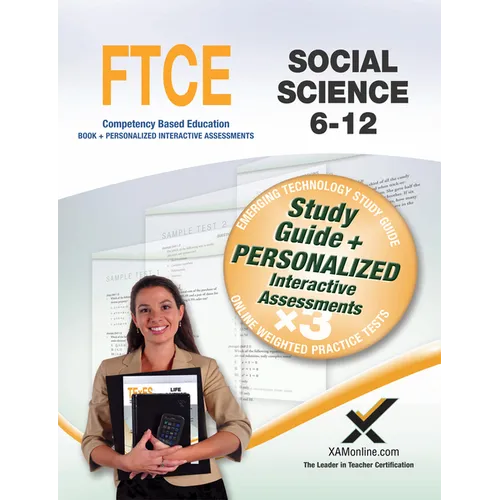 FTCE Social Science 6-12 Book and Online - Paperback