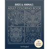 Adult Coloring Books: Art Therapy for Grownups: Zentangle Patterns - Stress Relieving Bird and Animal Coloring Pages for Adults - Paperback