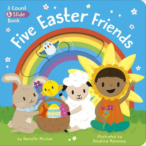 Five Easter Friends: A Count & Slide Book - Board Book