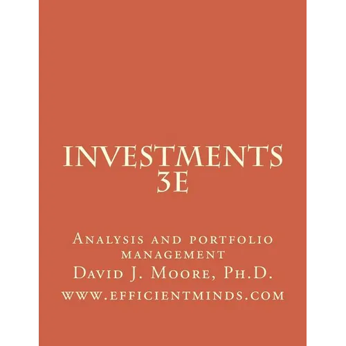 Investments 3e: Analysis and portfolio management - Paperback