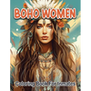 Boho woman coloring book for inmates - Paperback
