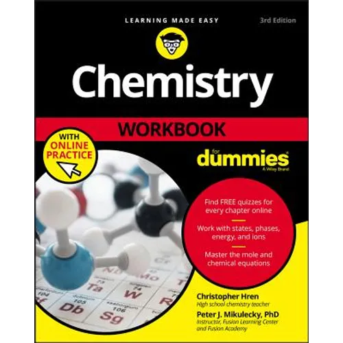 Chemistry Workbook for Dummies with Online Practice - Paperback