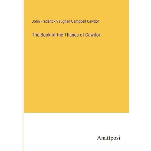 The Book of the Thanes of Cawdor - Paperback