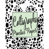Calligraphy Practice Sheets: Workbook of Slanted Grid Calligraphy Paper Modern Calligraphy Handwriting for Beginners - Black Dots - Paperback