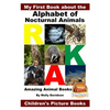 My First Book about the Alphabet of Nocturnal Animals - Amazing Animal Books - Children's Picture Books - Paperback