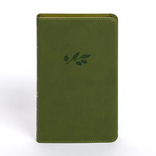 NASB Personal Size Bible, Olive Leathertouch - Imitation Leather