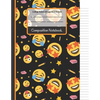 Composition Notebook: Cool Emoji's With Pencils, Stars and Erasers: College Ruled Notebook for Writing Notes... for Girls, Kids, School, Stu - Paperback