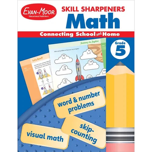 Skill Sharpeners: Math, Grade 5 - Paperback